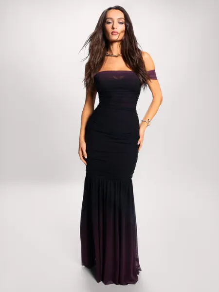 Ombre Garnet Gown